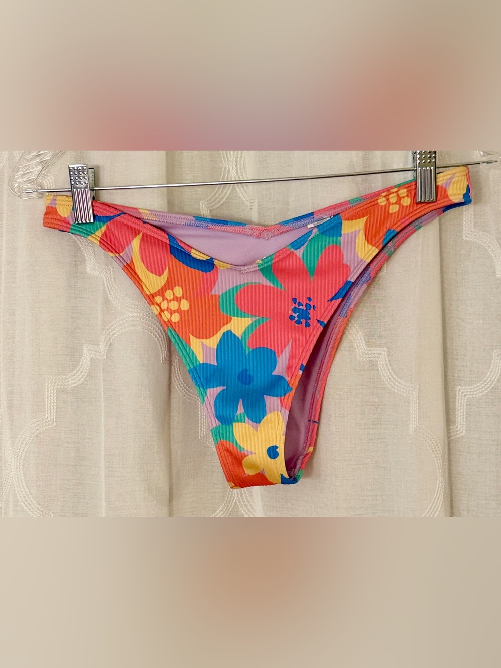 Hollister Bright Floral Ribbed Bikini Set XS 🌺☀️ - Picture 12 of 12